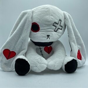 Plush Goth Bunny Stuffed‎ Animal Plush Rabbit Large Ears Stuffed Rabbit Zombie